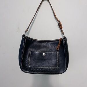 Coach Black Leather Shoulder Bag